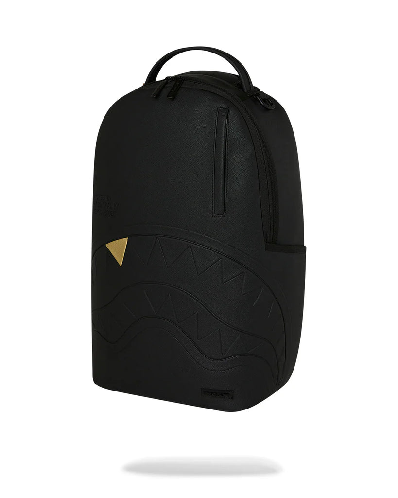 ZAINO SPRAYGROUND 9325 BLACKED OUT EMBOSSED GOLD TOOTH BACKPACK