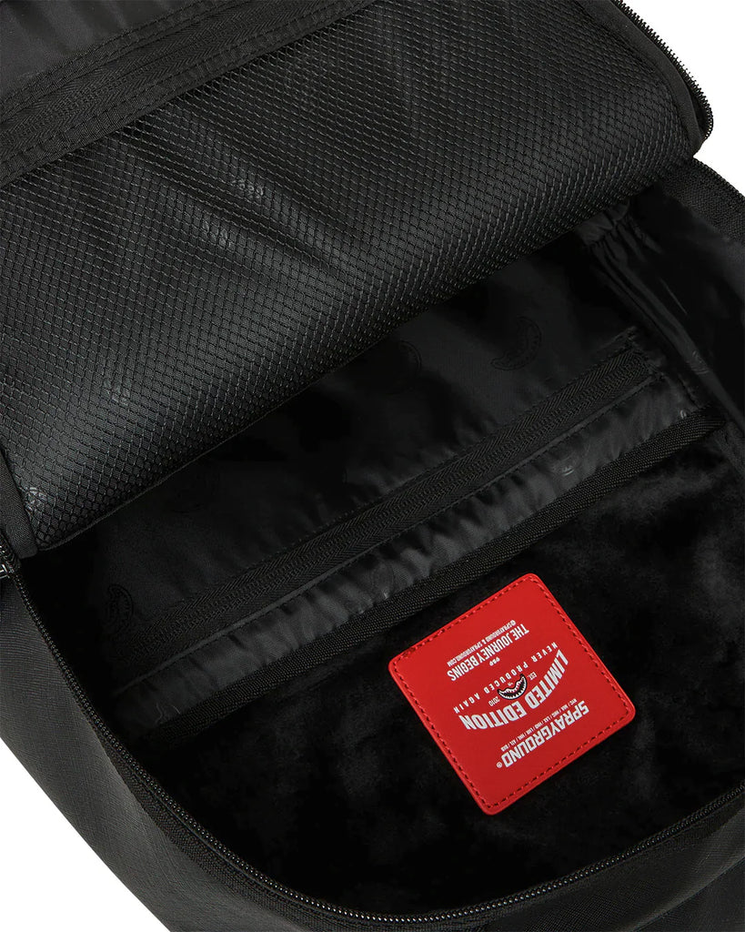 ZAINO SPRAYGROUND 9325 BLACKED OUT EMBOSSED GOLD TOOTH BACKPACK