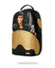 ZAINO SPRAYGROUND 9555 SCARFACE GOLD EMBOSSED BACKPACK