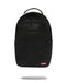 ZAINO SPRAYGROUND 9626 SHARK CENTRAL EMBOSSED BLACK NYLON BACKPACK