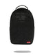 ZAINO SPRAYGROUND 9626 SHARK CENTRAL EMBOSSED BLACK NYLON BACKPACK