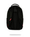 ZAINO SPRAYGROUND 9626 SHARK CENTRAL EMBOSSED BLACK NYLON BACKPACK