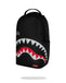 ZAINO SPRAYGROUND 9629 SHARK CENTRAL BLACK EMBROIDERED SHARK BACKPACK