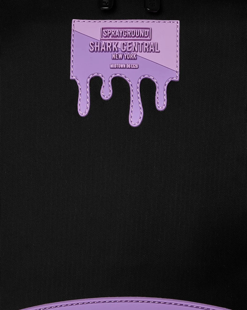 ZAINO SPRAYGROUND 9631 SHARK CENTRAL LIGHT PURPLE BACKPACK