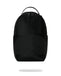 ZAINO SPRAYGROUND 9635 SHARK CENTRAL BLACKED OUT EMBOSSED NYLON BACKPACK