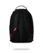 ZAINO SPRAYGROUND 9635 SHARK CENTRAL BLACKED OUT EMBOSSED NYLON BACKPACK