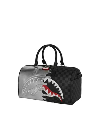 BORSONE SPRAYGROUND 8924 SILVER SIDE DRIP DUFFLE