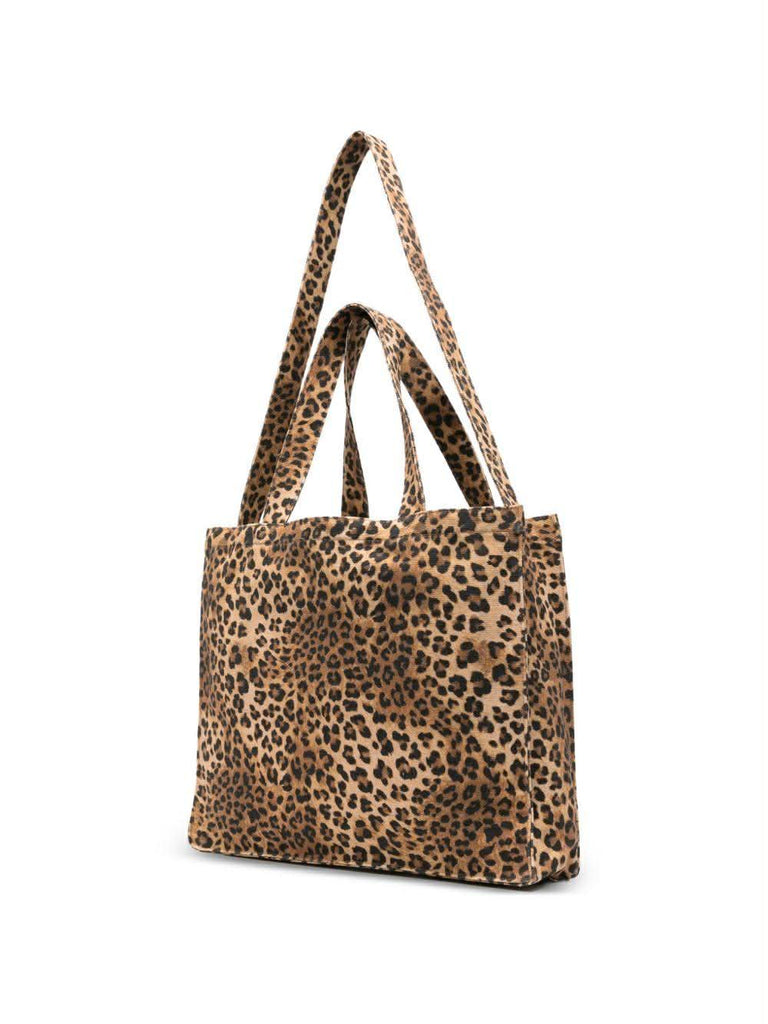 Borsa Saint Barth Essential Bag In Canvas Leopardato EBAGN007 00653L