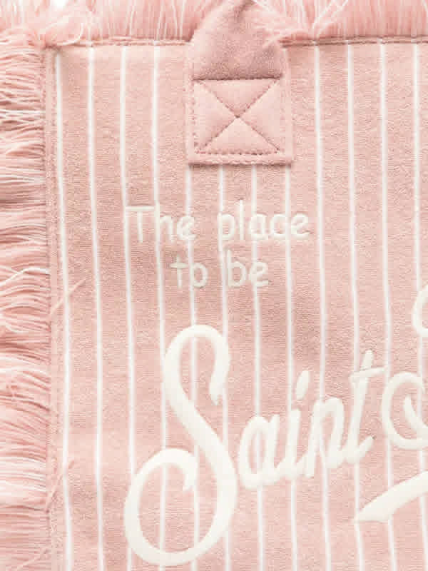 Borsa Mare Saint Barth Vanity Sponge Terry Embossed Stripes Tiny VANI007 00522L