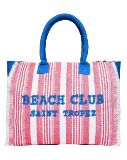 Borse Marinette Saint Tropez Small In Canvas Beach Club