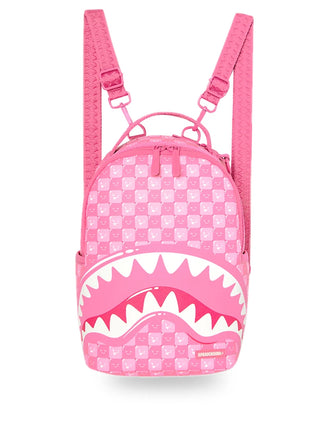 ZAINO SPRAYGROUND 9319 PINK NEW CHECK FACES MINI BACKPACK