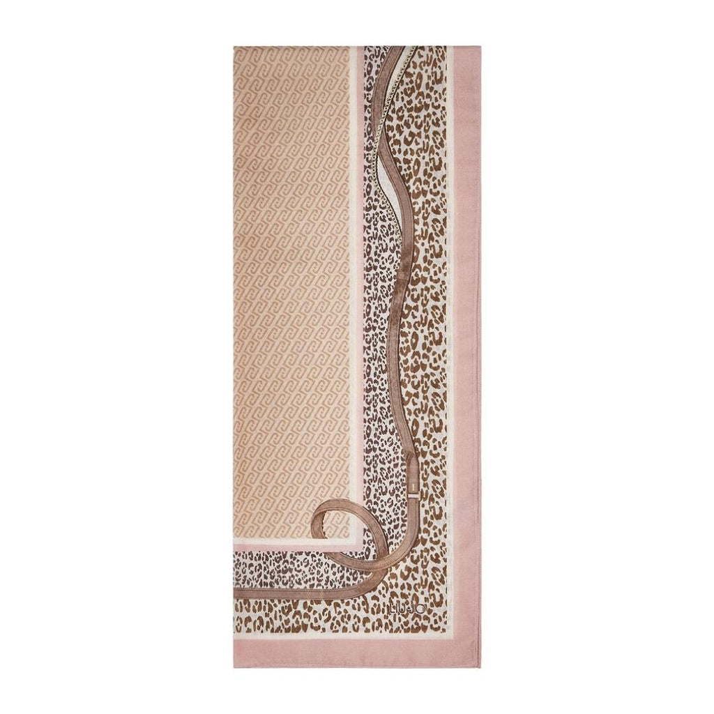 Foulard Liu-Jo 2F6063  cameo rose animalier
