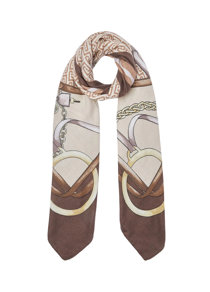 Foulard Liu-Jo 2F6074 stampa Logo e Catene