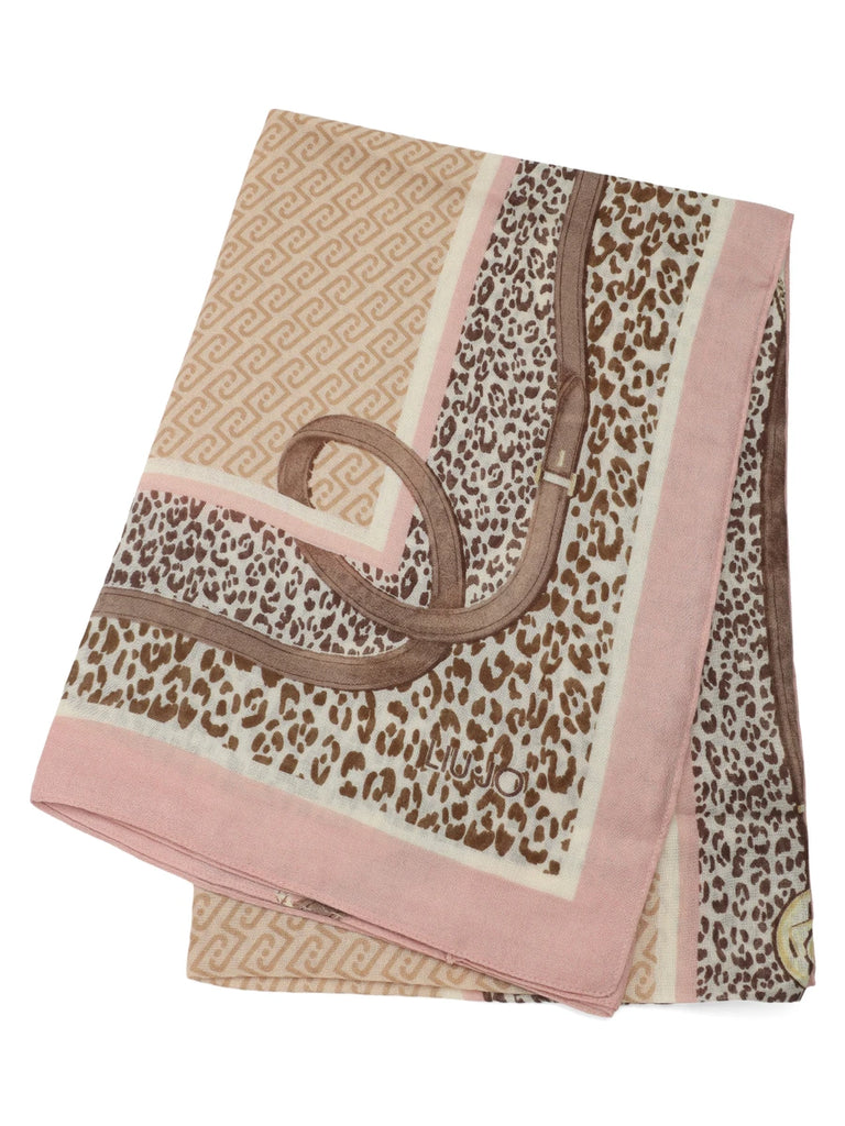Foulard Liu-Jo 2F6063  cameo rose animalier