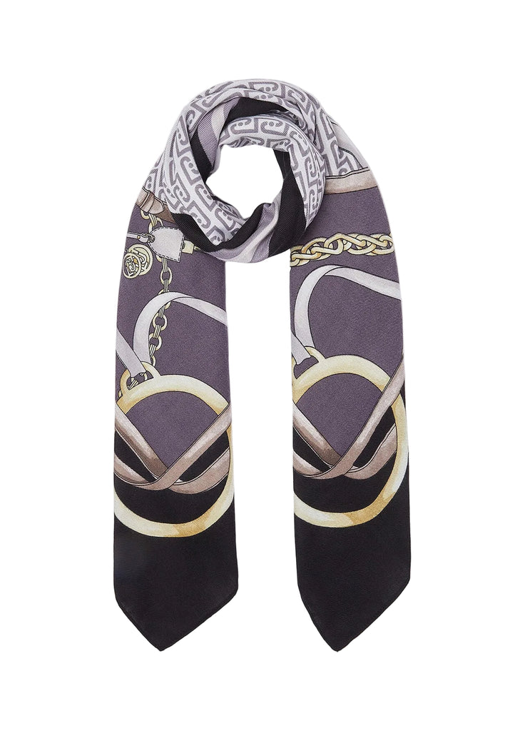 Foulard Liu-Jo 2F6074 stampa Logo e Catene