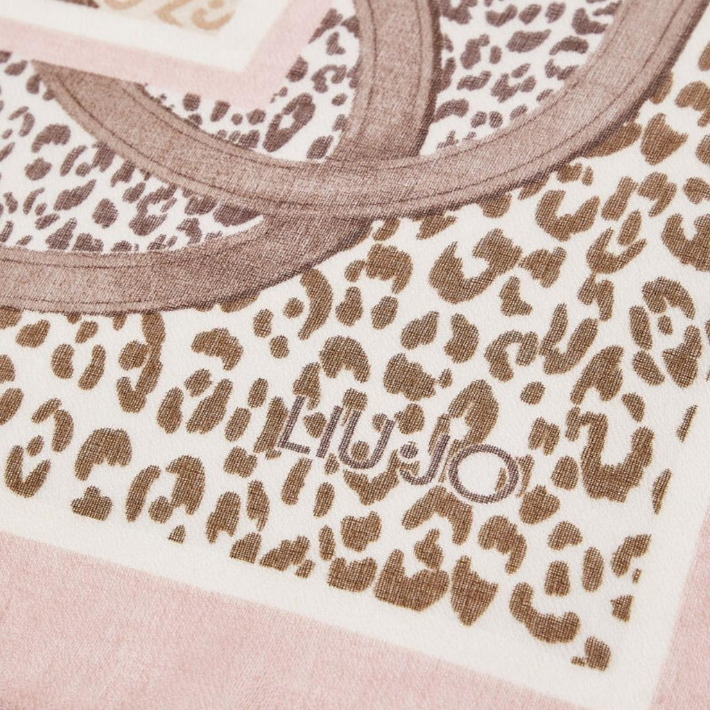 Foulard Liu-Jo 2F6063  cameo rose animalier