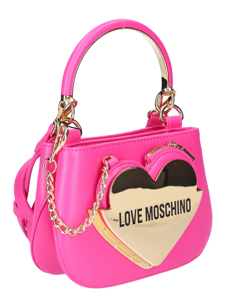 Borsa Love Moschino JC4129 Mini bag Fuxia a mano con tracolla tasca cuore portamonete