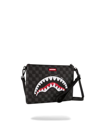 POCHETTE SPRAYGROUND 8948 SHARK IN PARIS SIP BALLOON BLACK CROSSBODY CLUTCH
