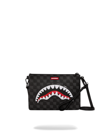 POCHETTE SPRAYGROUND 8948 SHARK IN PARIS SIP BALLOON BLACK CROSSBODY CLUTCH