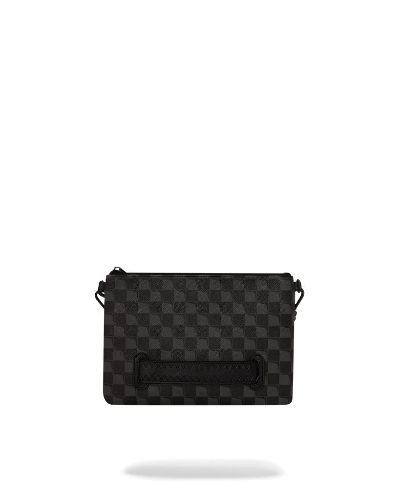 POCHETTE SPRAYGROUND 8948 SHARK IN PARIS SIP BALLOON BLACK CROSSBODY CLUTCH