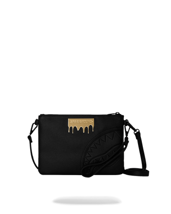 POCHETTE SPRAYGROUND 9044 GOLD BRICK LUX CROSSBODY CLUTCH
