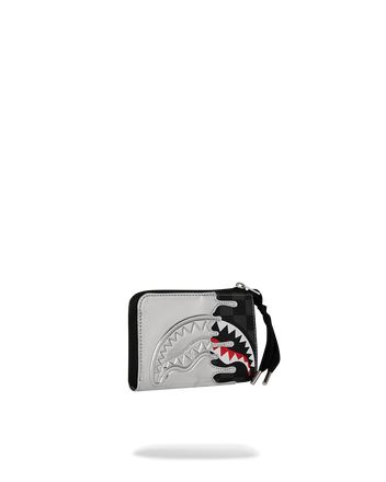 PORTAFOGLIO SPRAYGROUND 8931 SILVER SIDE DRIP BLACK CHECK
