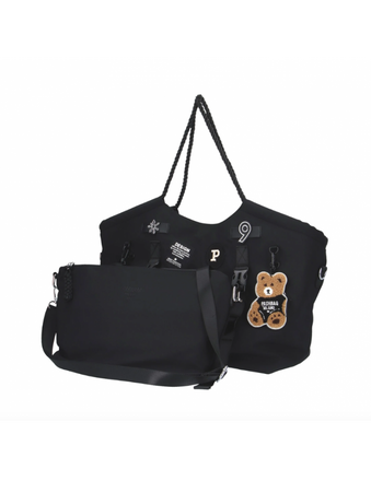 Borsa Pash Bag 18766 Wren Peckham Shopper tessuto nylon nera