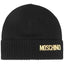 Cappello Moschino 65380 M2972 Lettering nero in lana
