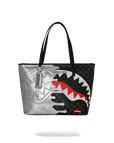 BORSA SPRAYGROUND 8930 SILVER SIDE DRIP BLACK CHECK TOTE BAG