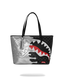 BORSA SPRAYGROUND 8930 SILVER SIDE DRIP BLACK CHECK TOTE BAG