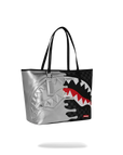 BORSA SPRAYGROUND 8930 SILVER SIDE DRIP BLACK CHECK TOTE BAG