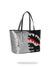 BORSA SPRAYGROUND 8930 SILVER SIDE DRIP BLACK CHECK TOTE BAG