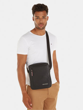 Tracolla Tommy Hilfiger Art12355 Th Pique Reporter Nero