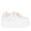 Sneaker Tosca Blu SS2502S013 Elettra con farfalle in strass colore bianco/oro