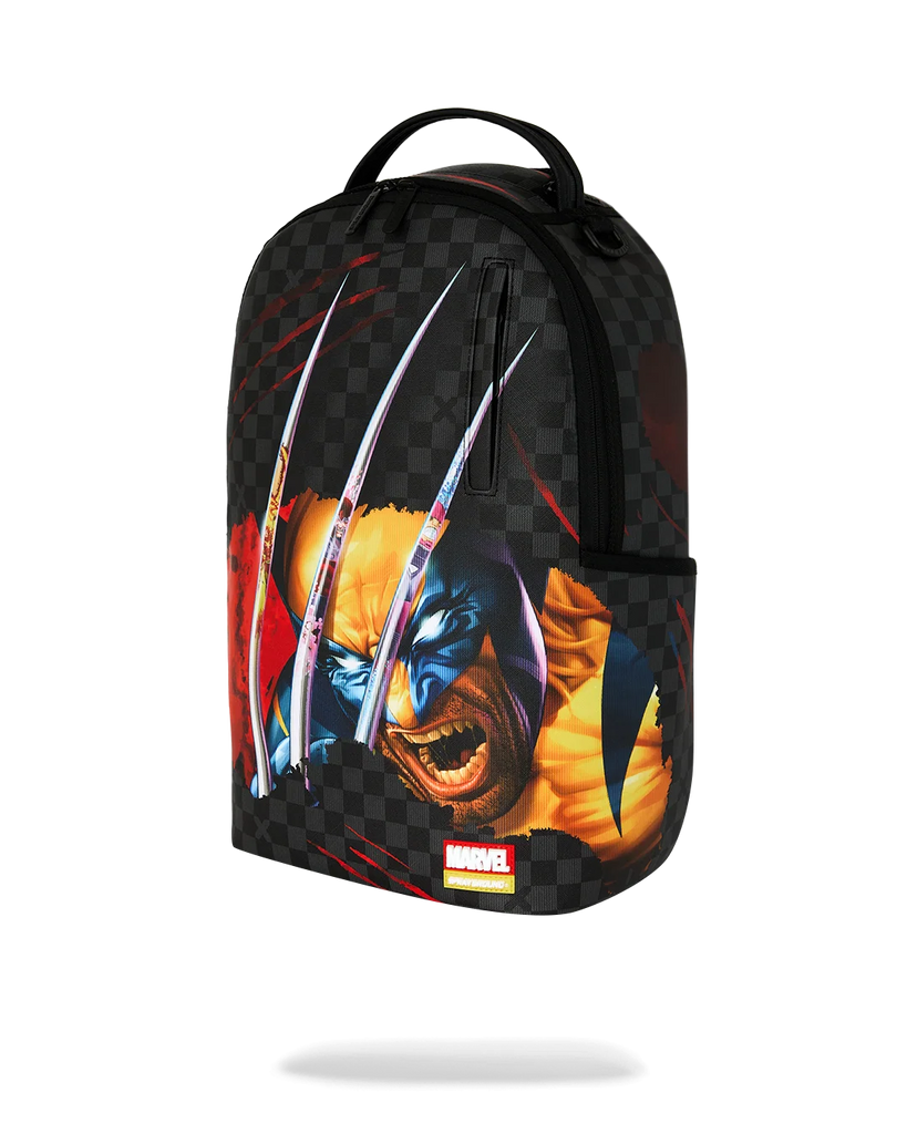 ZAINO SPRAYGROUND 8880 MARVEL WOLVERINE SHARKMOUTH TEAR UP BACKPACK