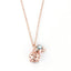 Collana Amo Capri 3540669 in metallo con campanella grande rosè e campanella piccola multicolor