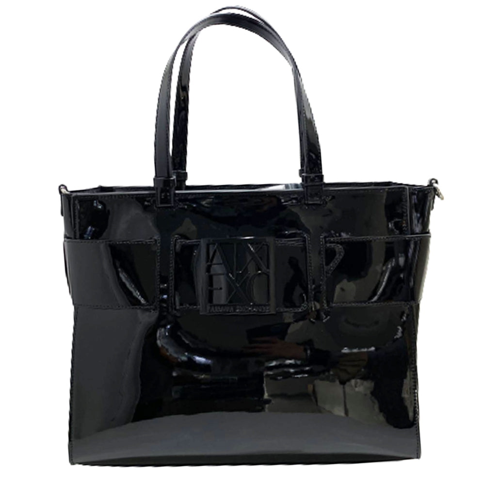 Borsa Armani Exchange Art942695 Shopping Bag vernice black