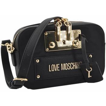 Borsa Love Moschino JC4159 Tracolla Nylon con placca nera