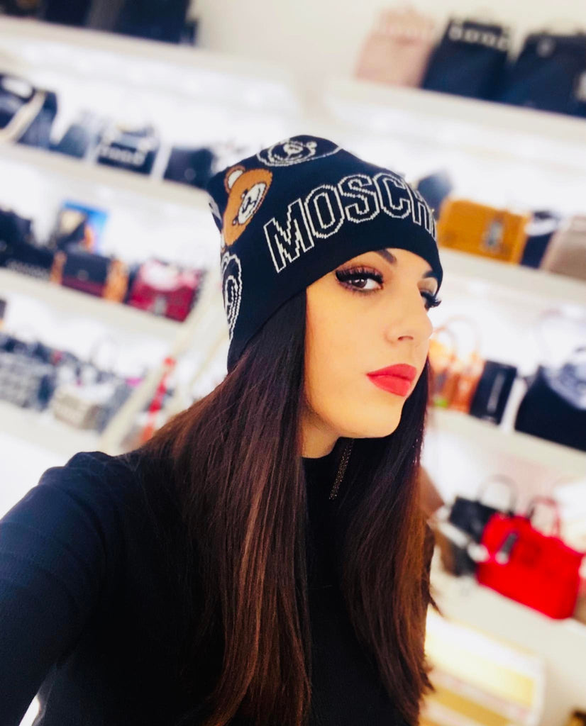 Cappello Moschino art 65242 teddy disegno e logo