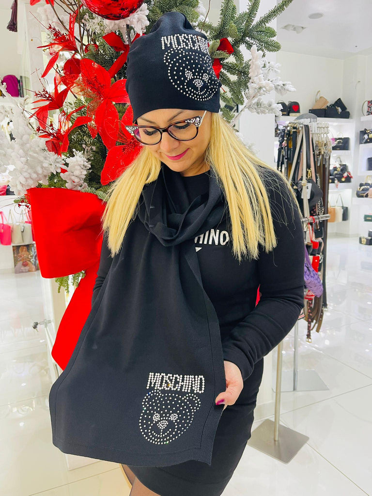 Cappello Moschino art 65331 Orsetto Teddy con strass