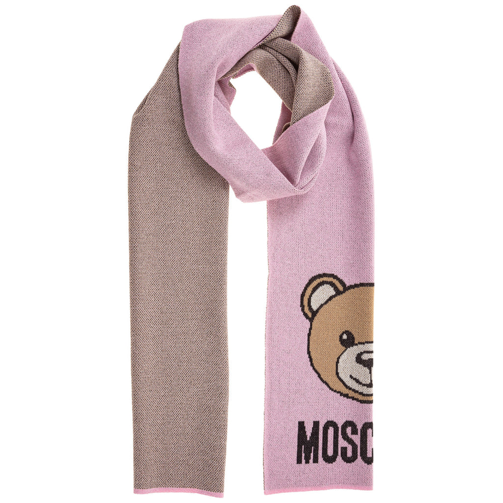 Sciarpa Moschino art 30666 lurex face teddy e logo