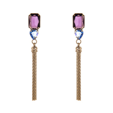 Orecchini Sodini art 550644W con brillanti e nappa Dafne