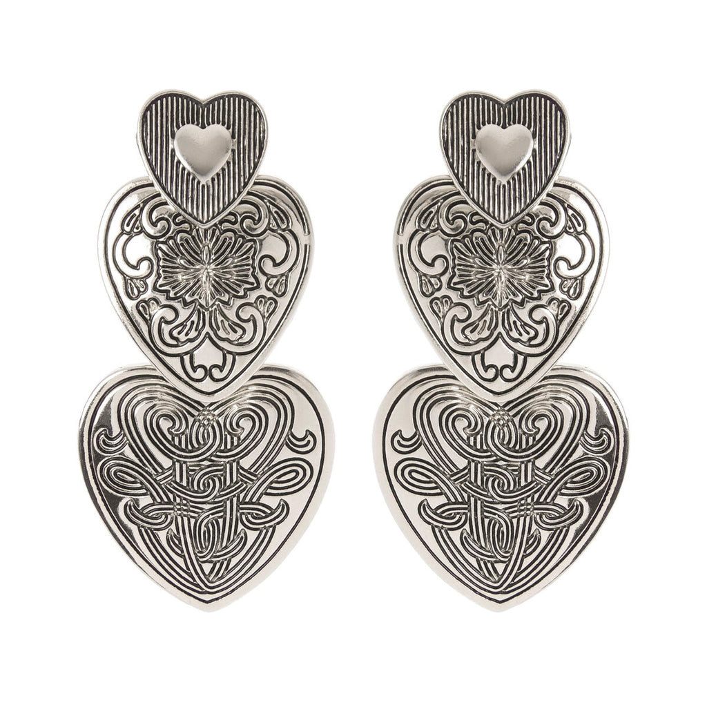 Orecchini Sodini art 0121 a tre cuori Atena