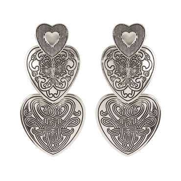 Orecchini Sodini art 0121 a tre cuori Atena