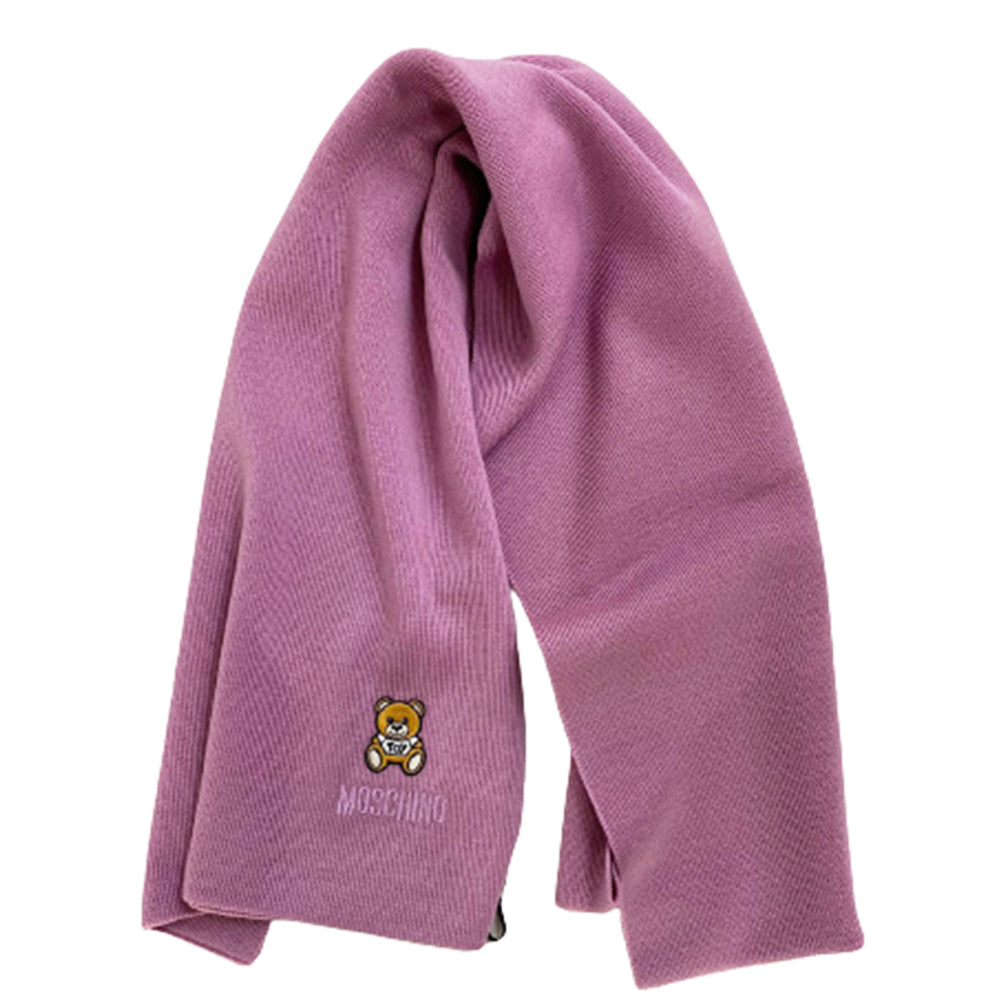 Sciarpa Moschino Art.30620 con teddy piccolo lato