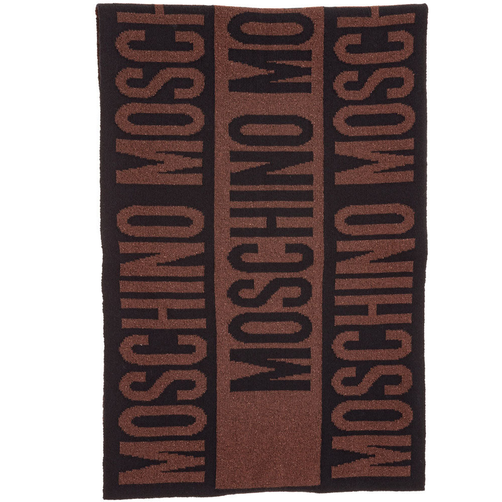 Sciarpa Moschino art 30623 fantasia logo grande