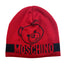 Cappello Moschino art 65200 con face teddy e striscia con logo