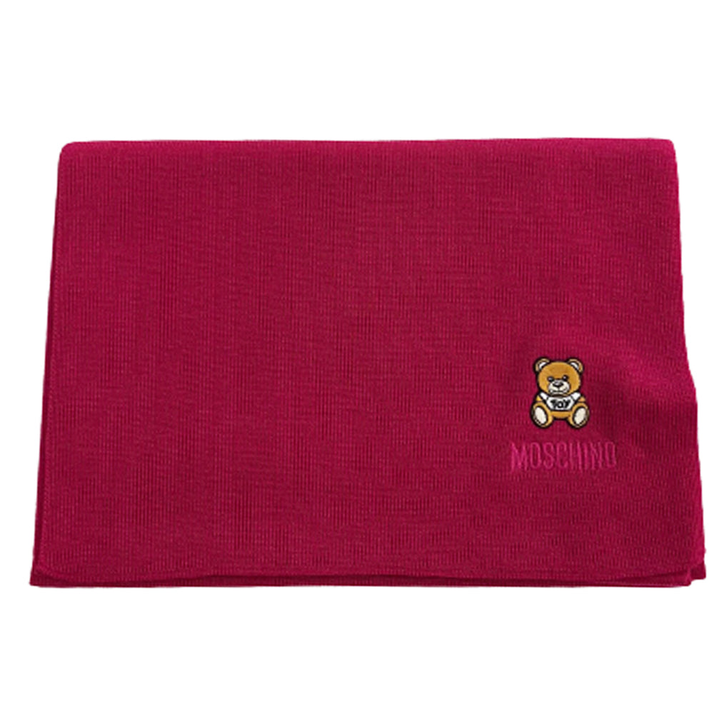 Sciarpa Moschino Art.30620 con teddy piccolo lato