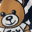 Sciarpa Moschino art 30685 fantasia logo con teddy centrale
