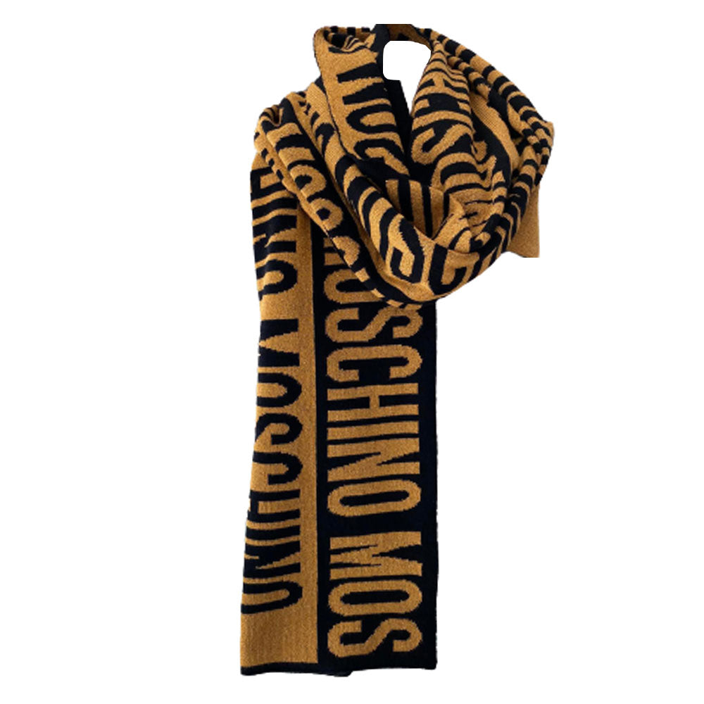 Sciarpa Moschino art 30623 fantasia logo grande